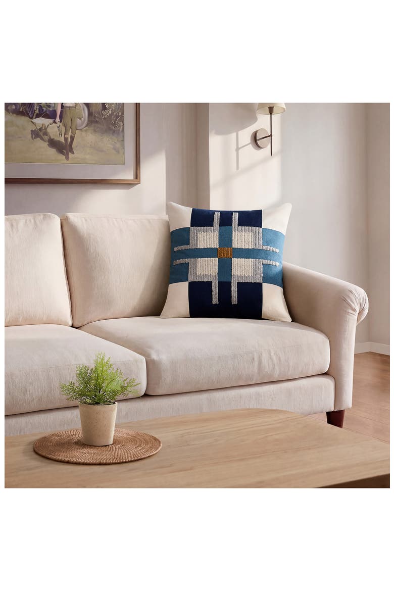 Santa Cruz Accent Pillow, Alternate, color, BLUE