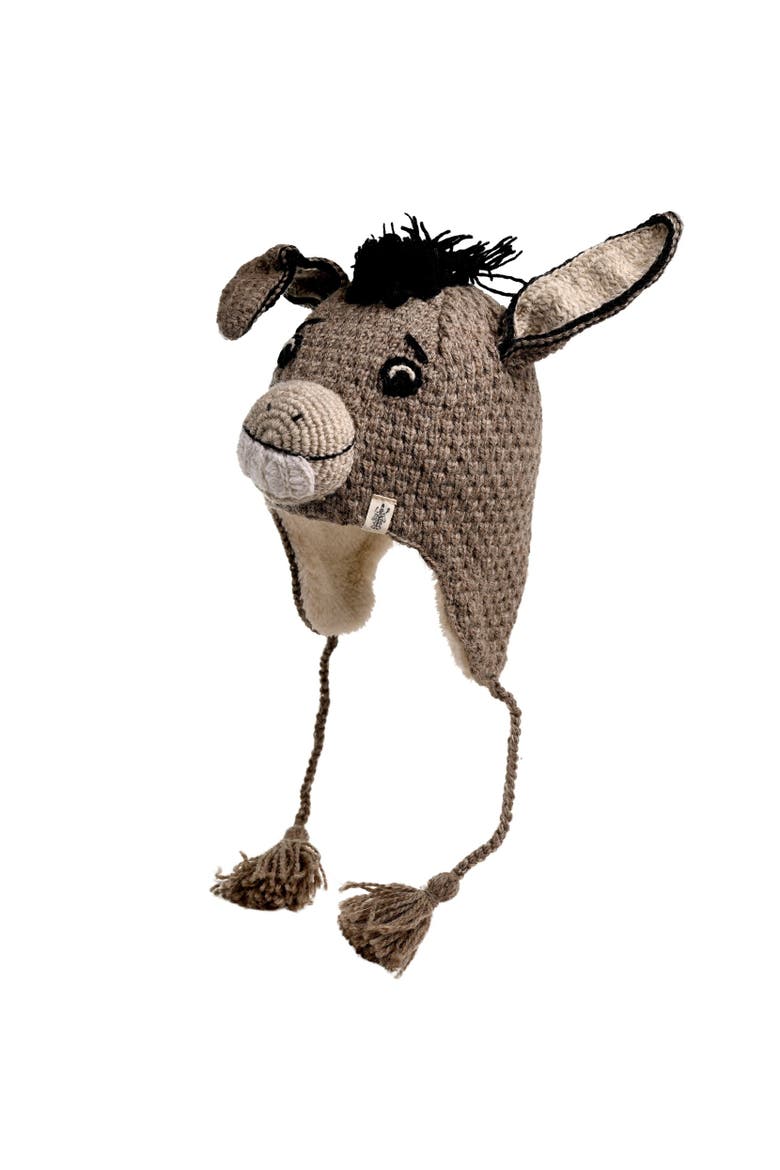 Donkey Hat, Alternate, color, Brown
