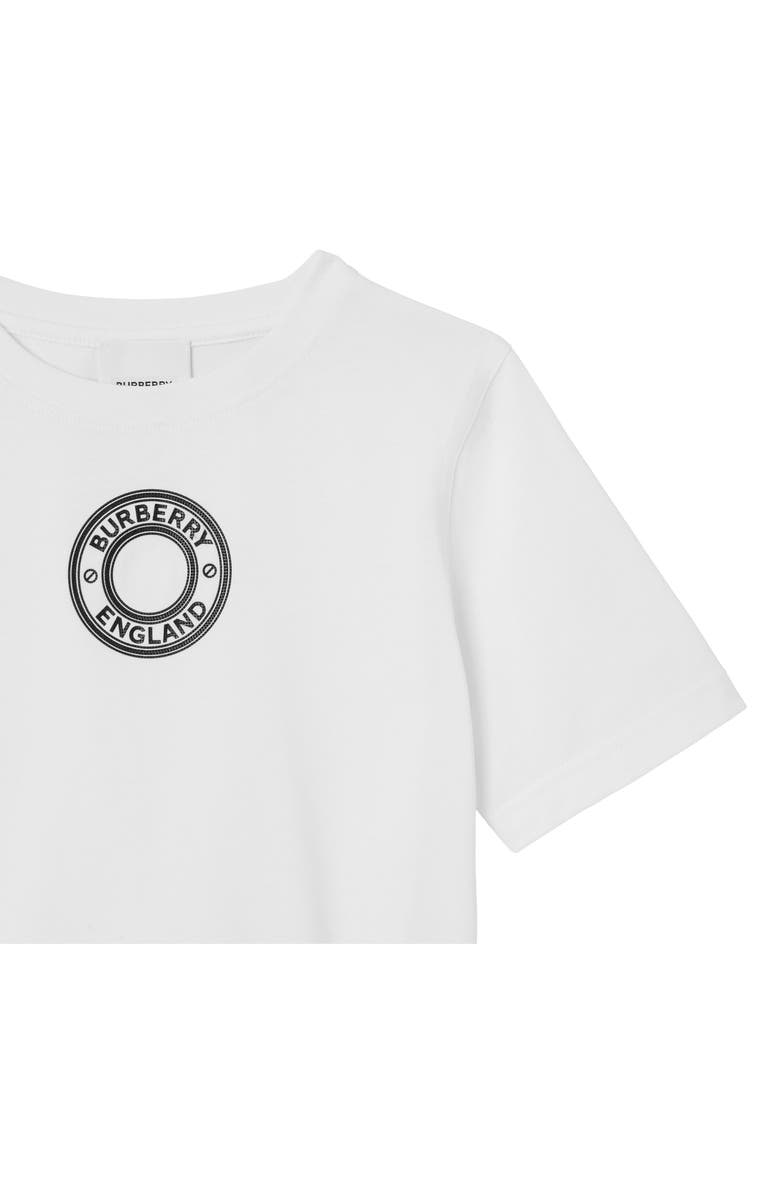 Burberry Kids' Roundel Organic Cotton Logo Graphic Tee, Alternate, color, 