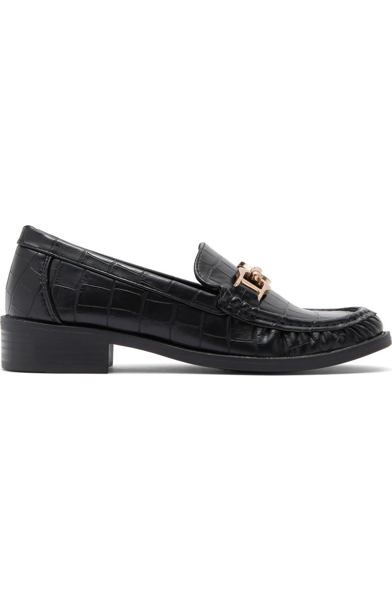 Taryn Rose Croc Embossed Bit Loafer, Alternate, color,
