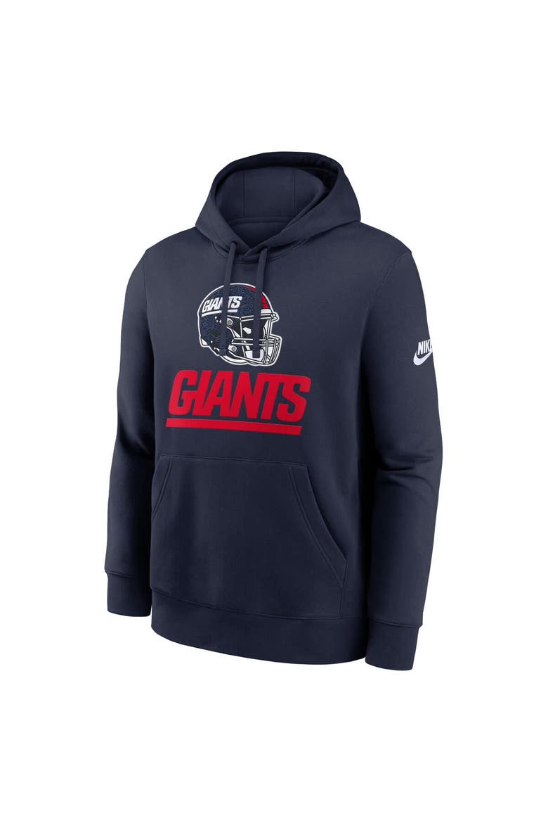 Men's Nike Navy New York Giants Best Season Rewind Club Pullover Hoodie, Alternate, color, Navy