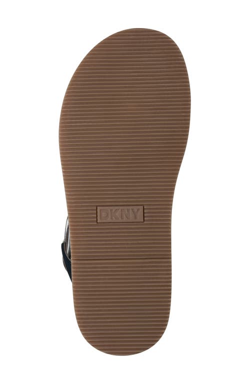 Dkny Bernae Slingback Platform Espadrille In Silver