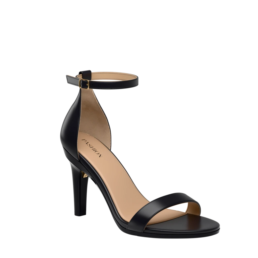 Pashion Footwear The Pashionista 4" Stiletto Heel In Coal Leather