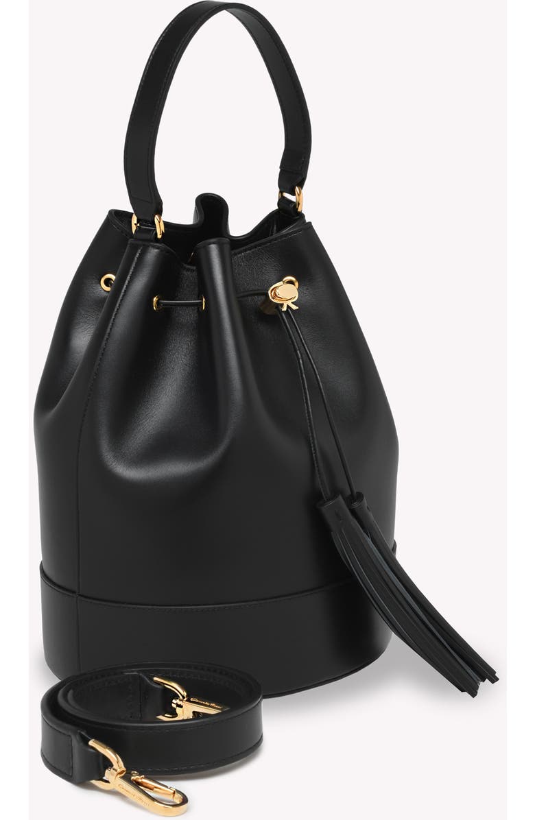 Gianvito Rossi Sienna 22 Crossbody Bag, Alternate, color, Black Calf Leather