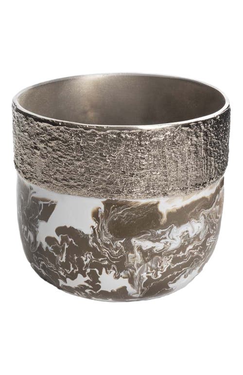 Lunares Dansbury Cache Pot In Silver