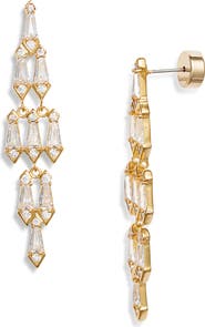 Nordstrom Kite Cubic Zirconia Chandelier Drop Earrings