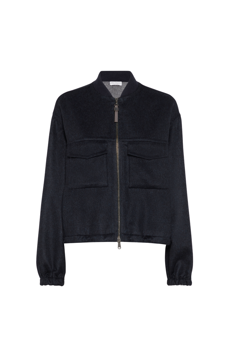 Brunello Cucinelli Hand-crafted bomber jacket, Main, color, Night