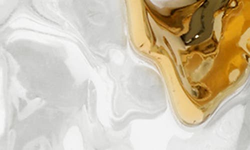 Alexis Bittar Liquid Lucite Puffy Hoop Earrings In No Color