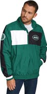 Tommy Hilfiger Men's Tommy Hilfiger Green New York Jets Gael Lightweight Half-Zip Hoodie Jacket