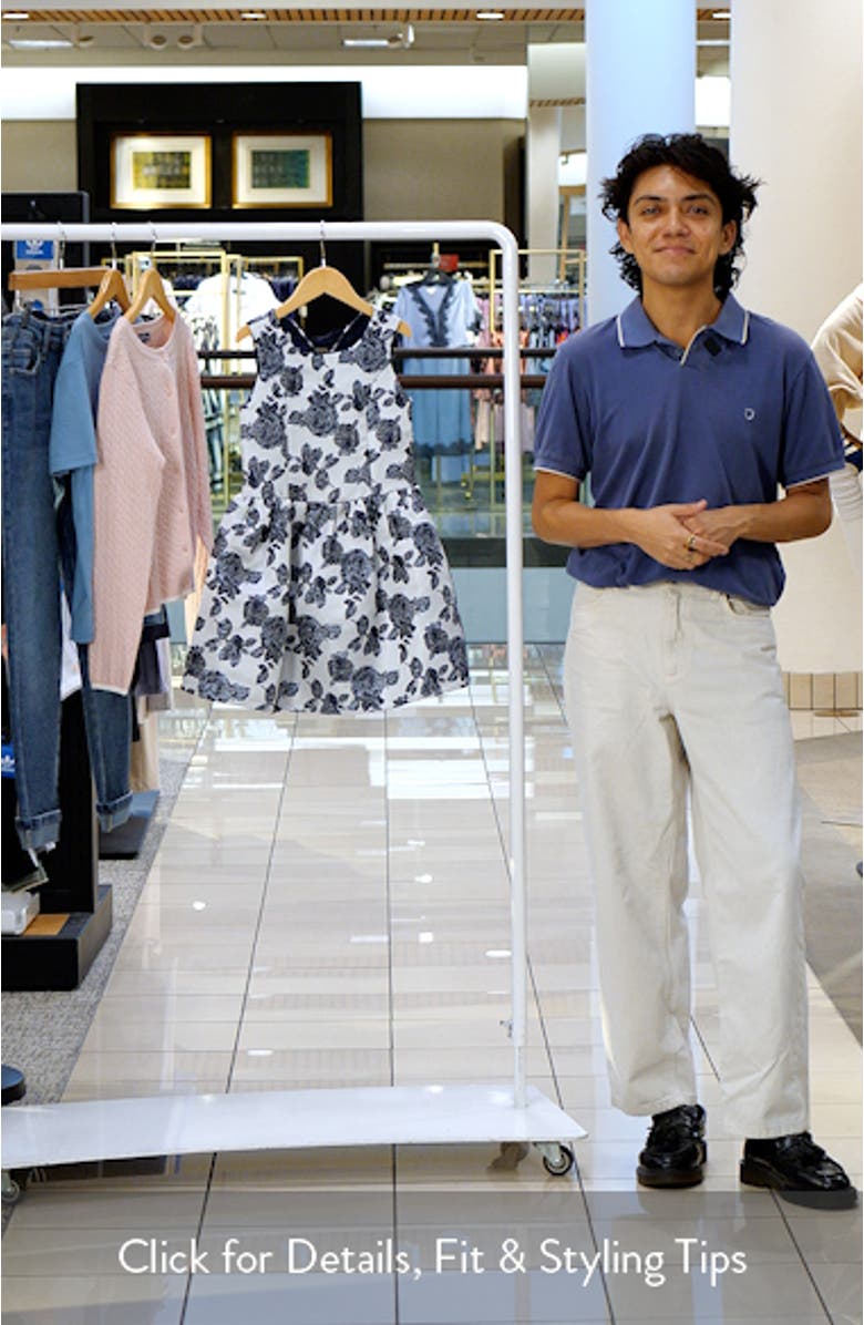 Kids' Jacquard Bow Party Dress, sales video thumbnail