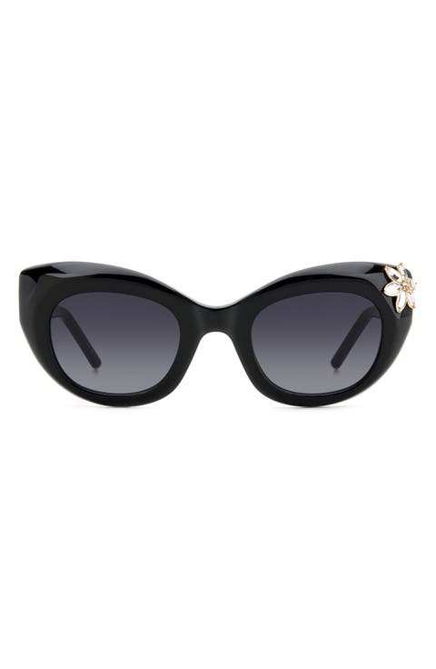HER 0221/G/S 50mm Gradient Cat Eye Sunglasses