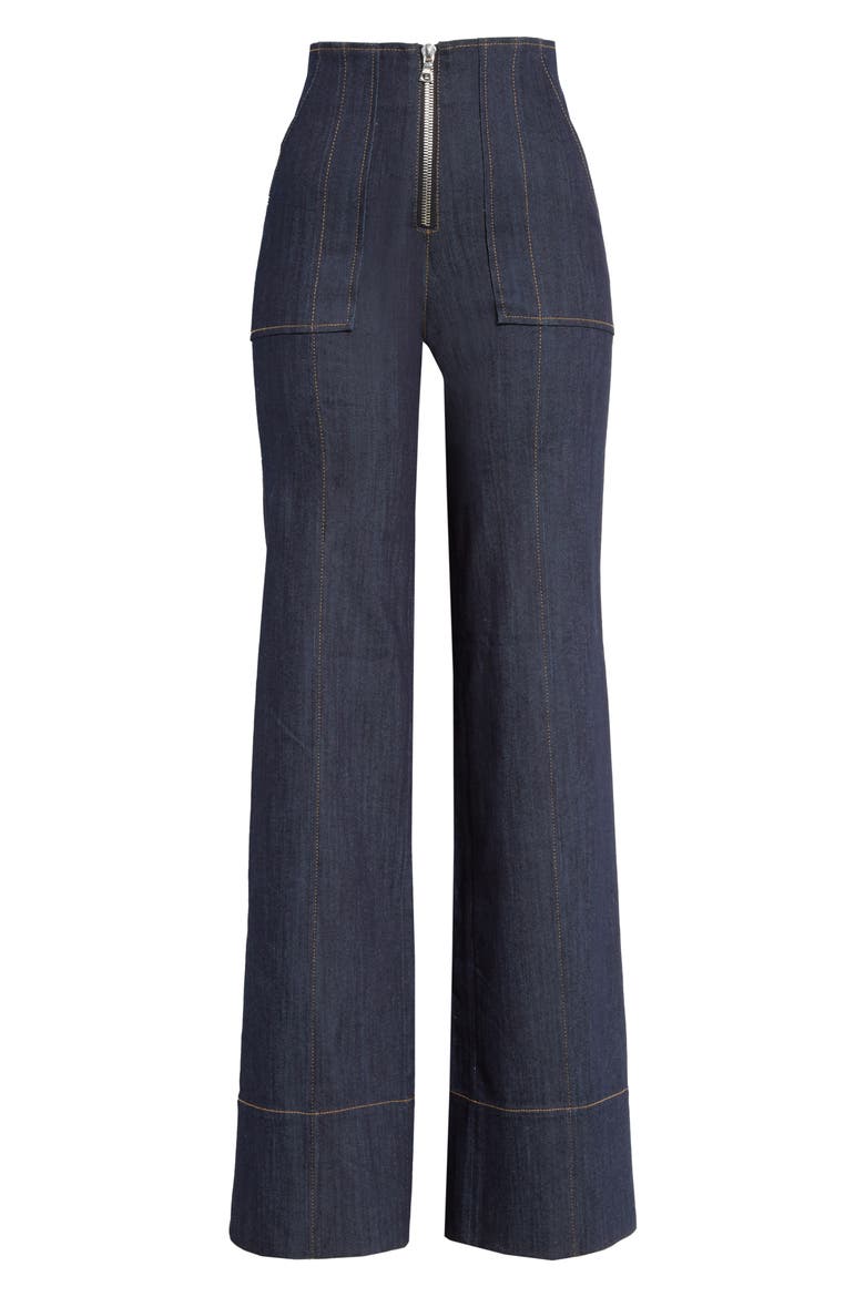 Zadie Wide Leg Jeans, Alternate, color, INDIGO