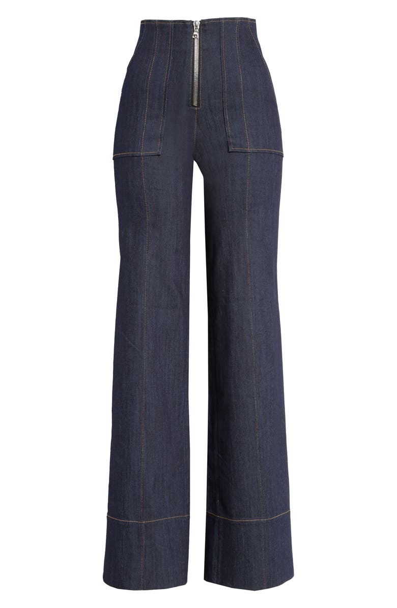 Cinq à Sept Zadie Wide Leg Jeans, Alternate, color,