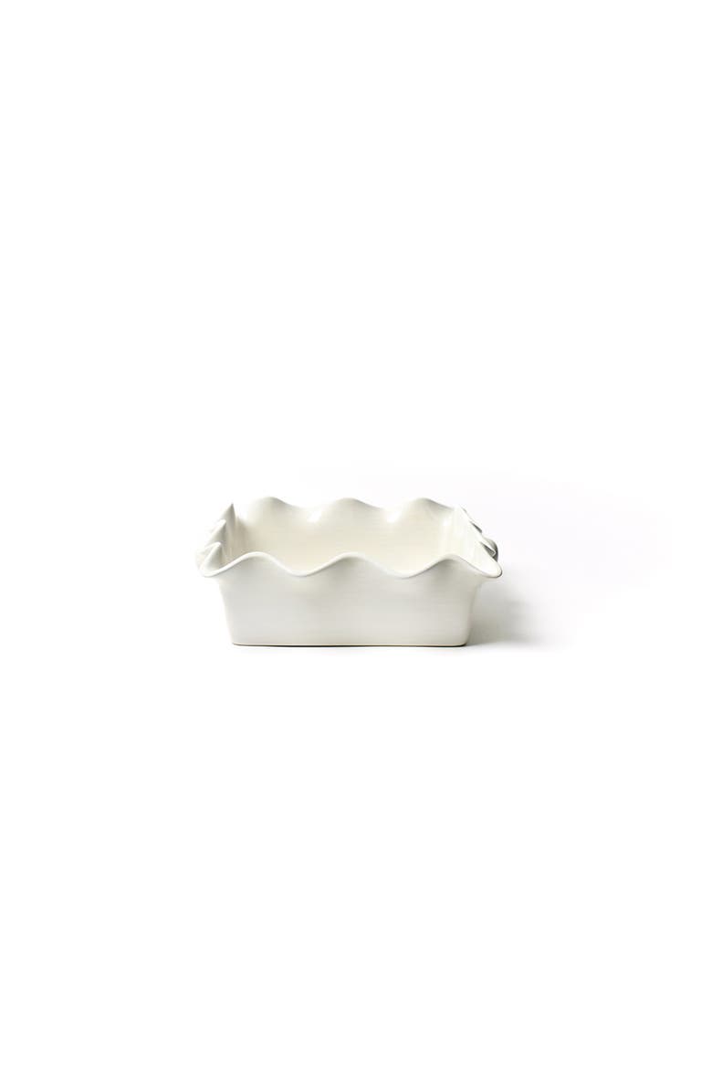 Signature White Square Ruffle Casserole, Alternate, color, White