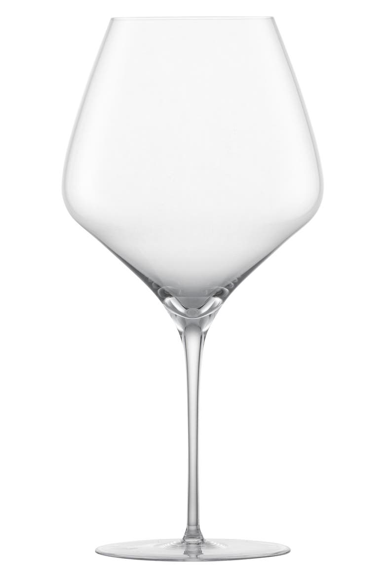Alloro Set of 2 Burgundy Wine Glasses, Main, color, CLEAR