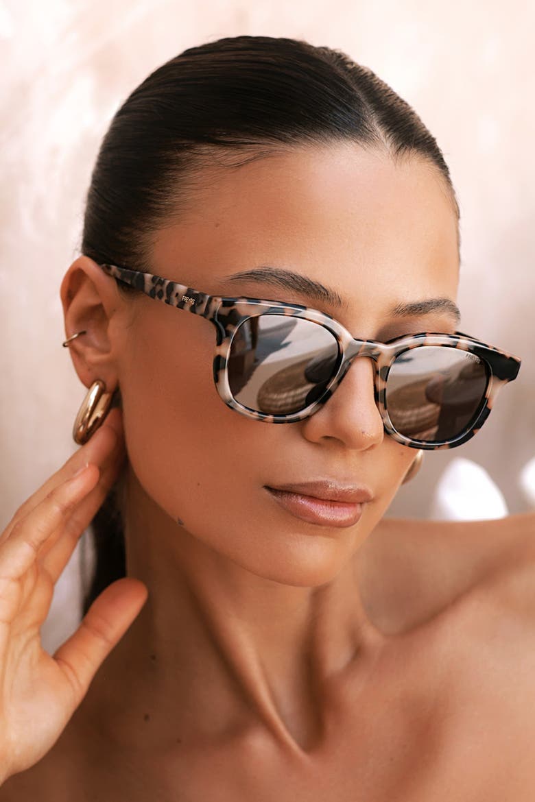 Jasper Round Sunglasses, Alternate, color, Milky Tortoise