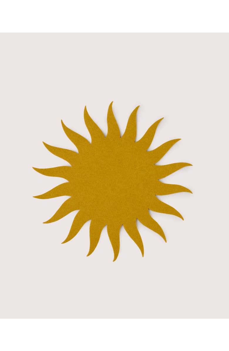 Graf Lantz Merino Wool Sunburst Trivet, Alternate, color, Dijon