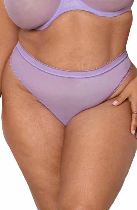 High Cut Mesh Thong