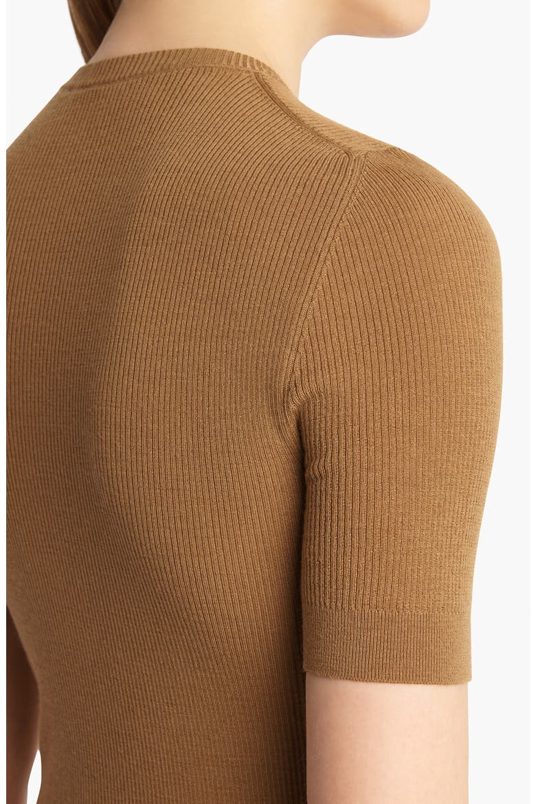 Celina Merino Wool Blend Rib Sweater, Alternate, color, MAPLE