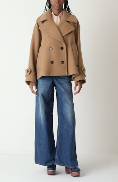 Chloé Oversize Double Breasted Wool Blend Coat | Nordstrom