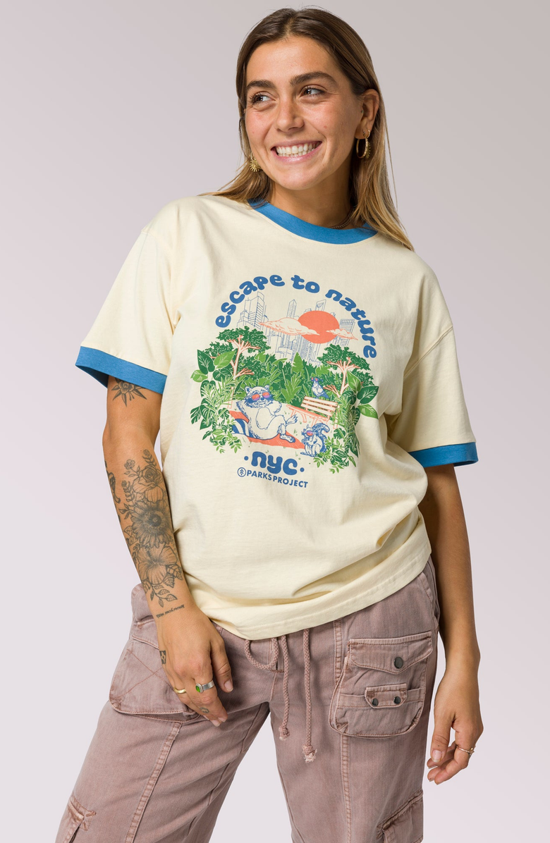 Parks Project NYC Escape Tee, Main, color, Natural