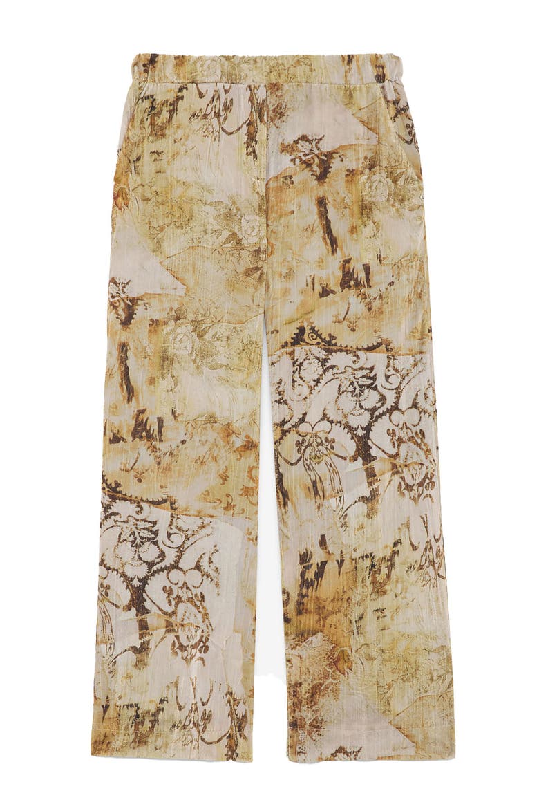 Wide-Leg Pants, Alternate, color, Beige