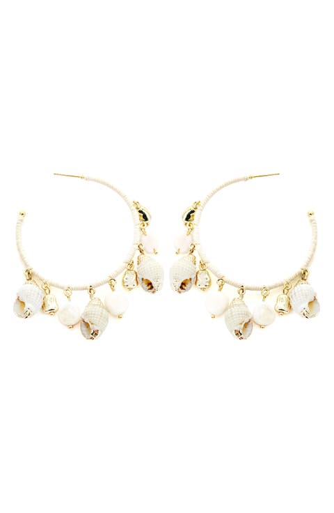 Shell Hoop Earrings