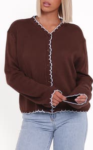 Petal & Pup Ruby Scallop Cardigan
