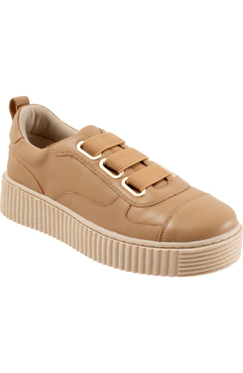 Trotters Bliss Platform Sneaker, Main, color, Beige