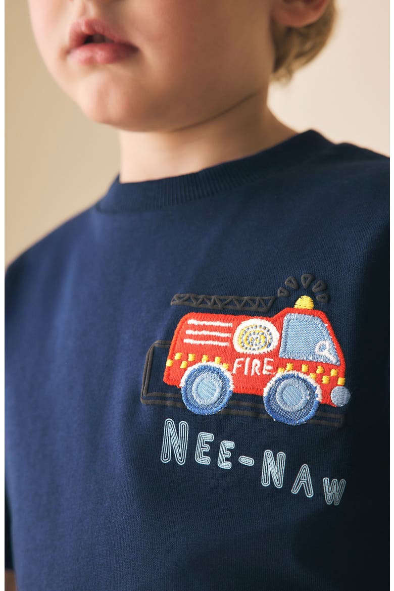 Kids' Character Appliqué Graphic T-Shirt, Alternate, color, BLUE