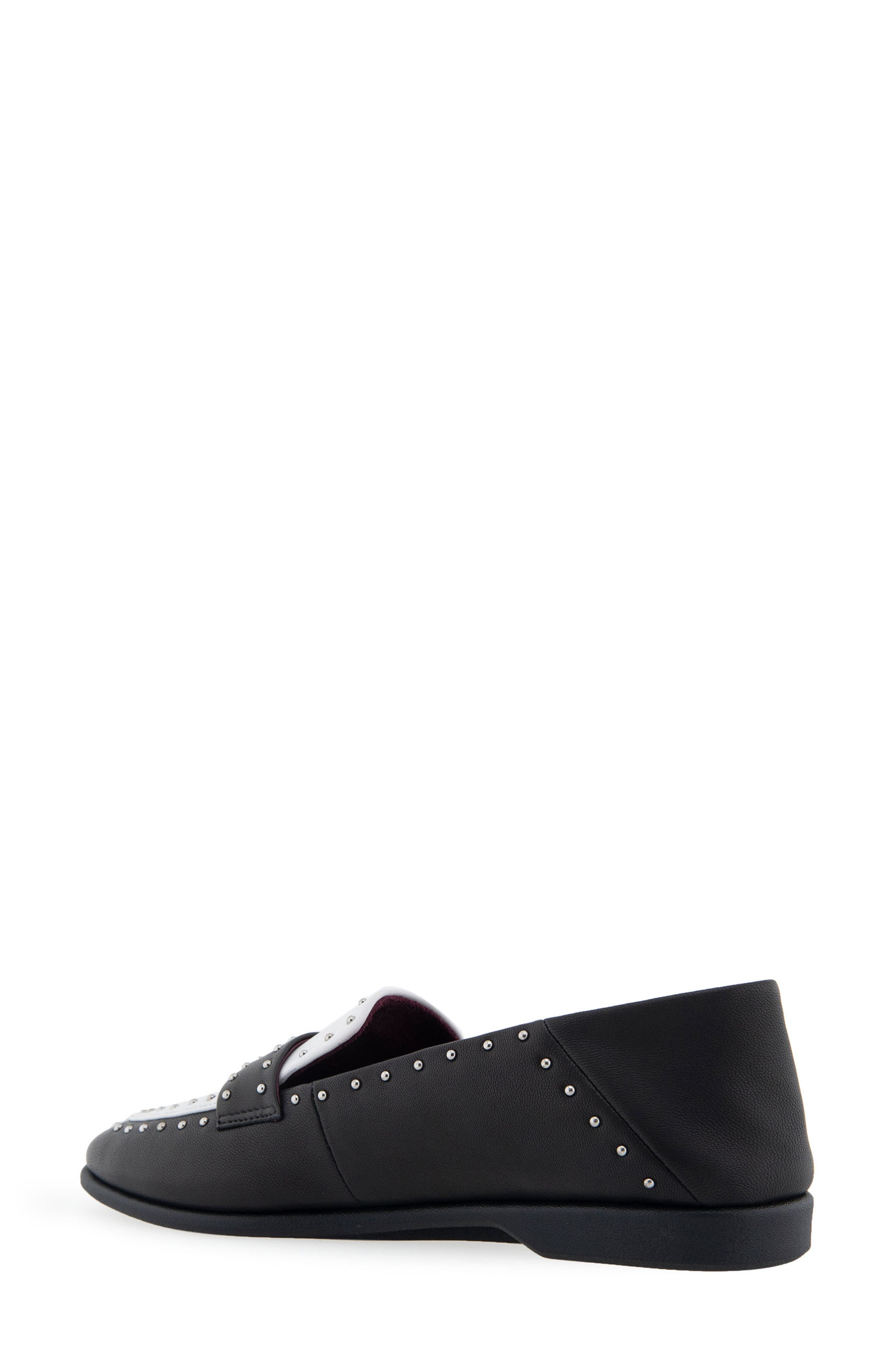 Aerosoles Beatrix Two-Tone Stud Loafer, Alternate, color, Black Combo
