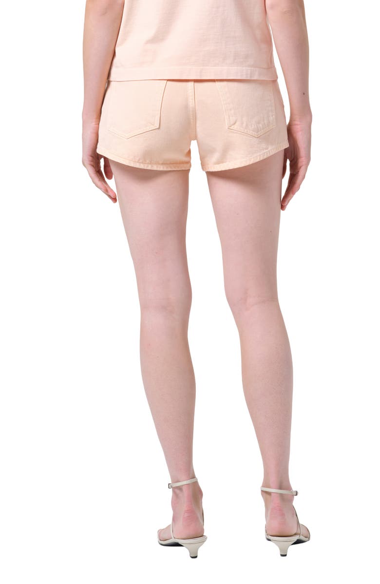 AGOLDE Parker Low Rise Denim Shorts, Alternate, color, Sun Filter (Light Pale Orange)