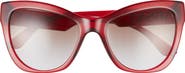 Versace 56mm Gradient Cat Eye Sunglasses