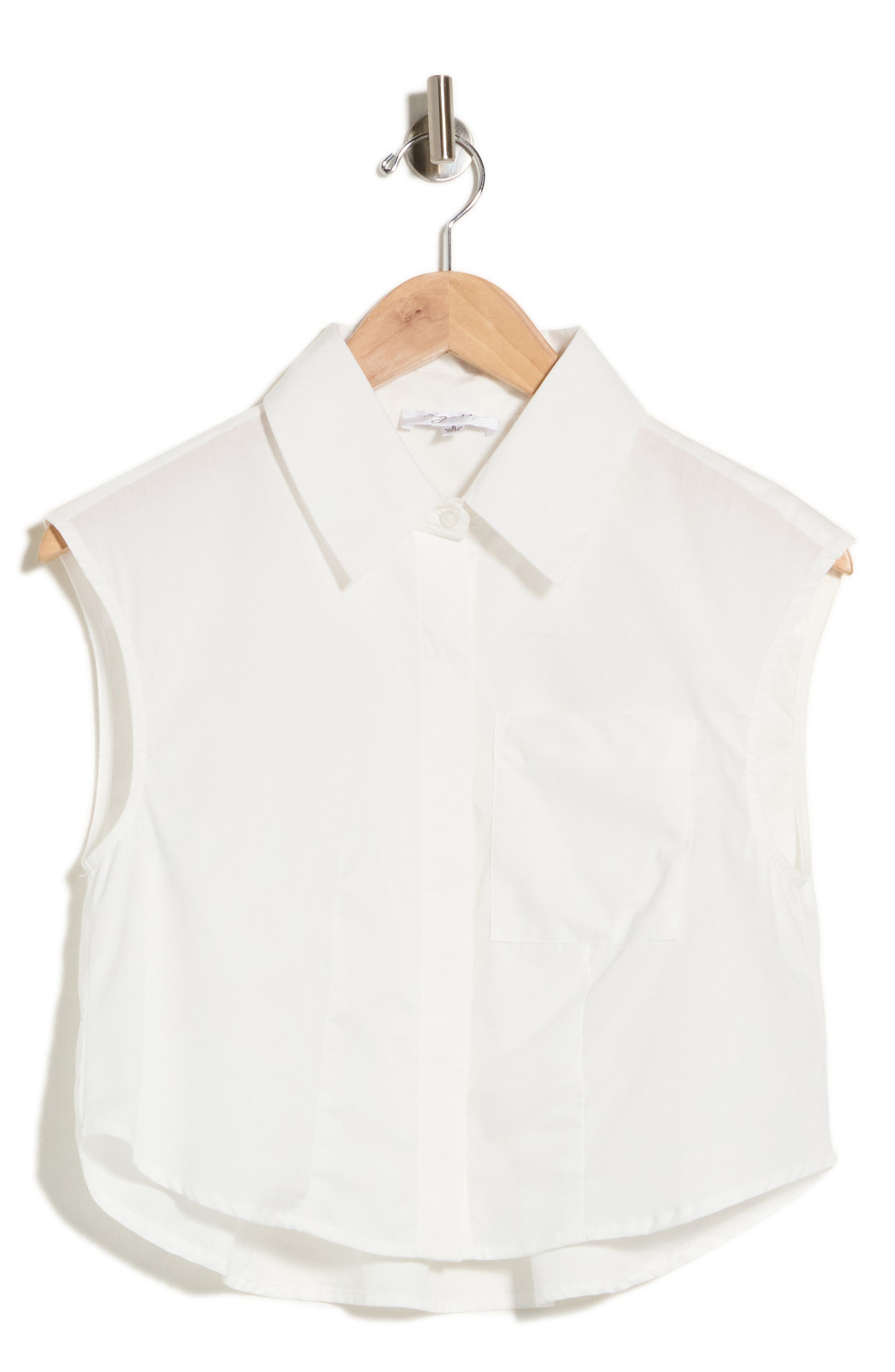Sleeveless Button Down Shirt