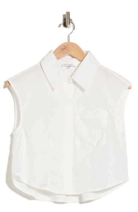 Sleeveless Button Down Shirt