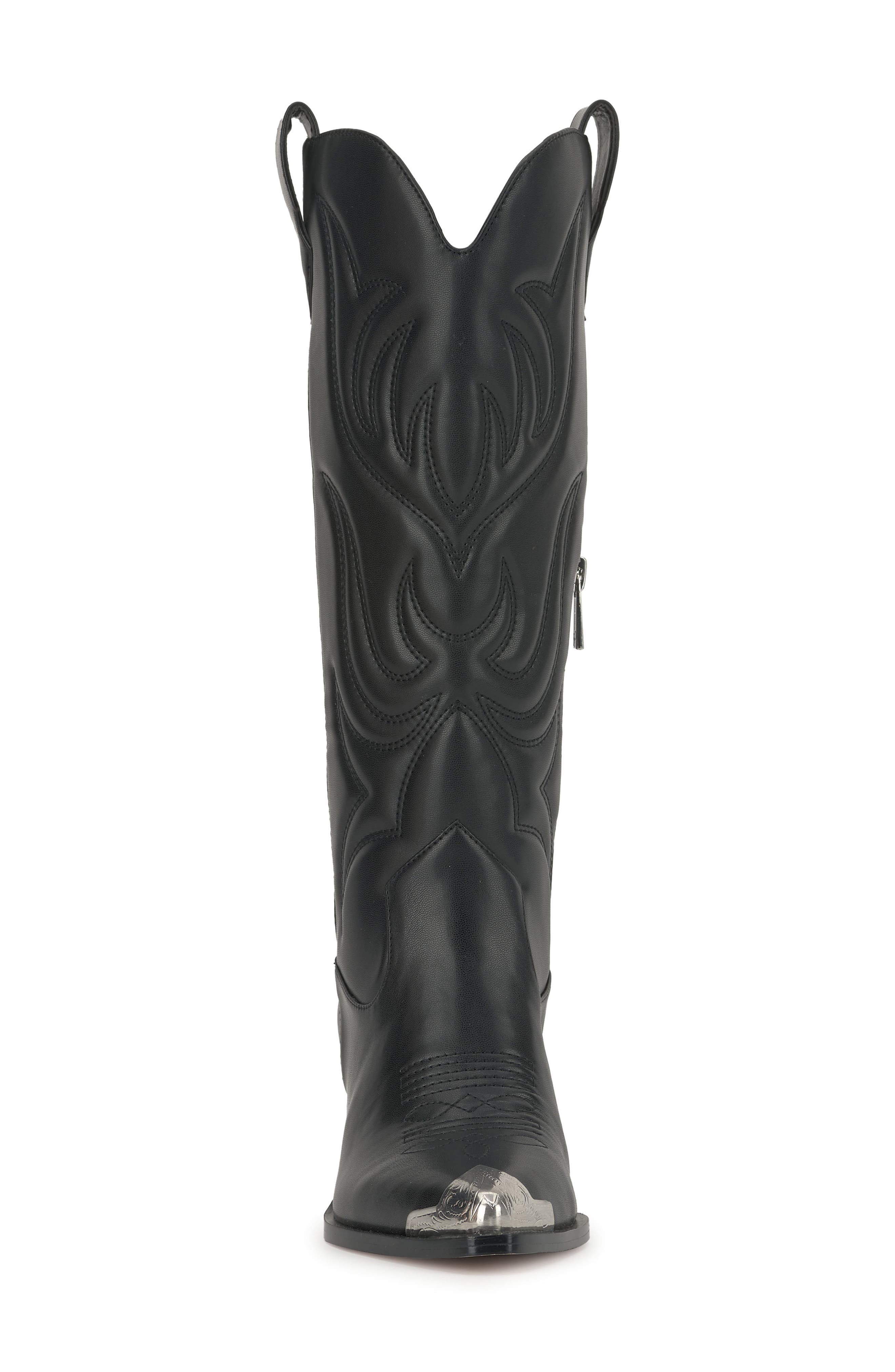 Jessica Simpson Zuliena Western Boot, Alternate, color, Black