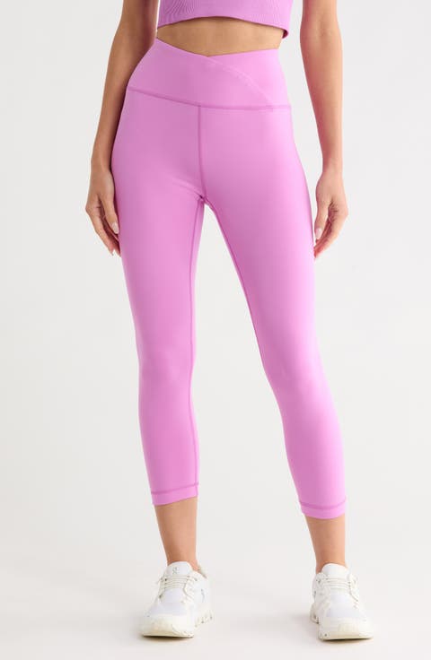 Lana Interlock Crossover High Rise Leggings