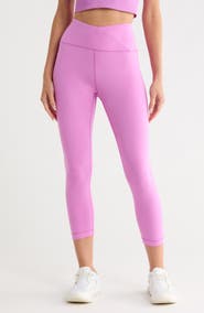 90 DEGREE BY REFLEX Lana Interlock Crossover High Rise Leggings