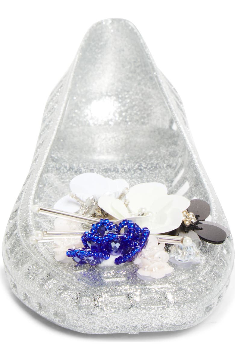 HEAVENLY JELLY Sprig Jelly Ballet Flat, Alternate, color, Silver