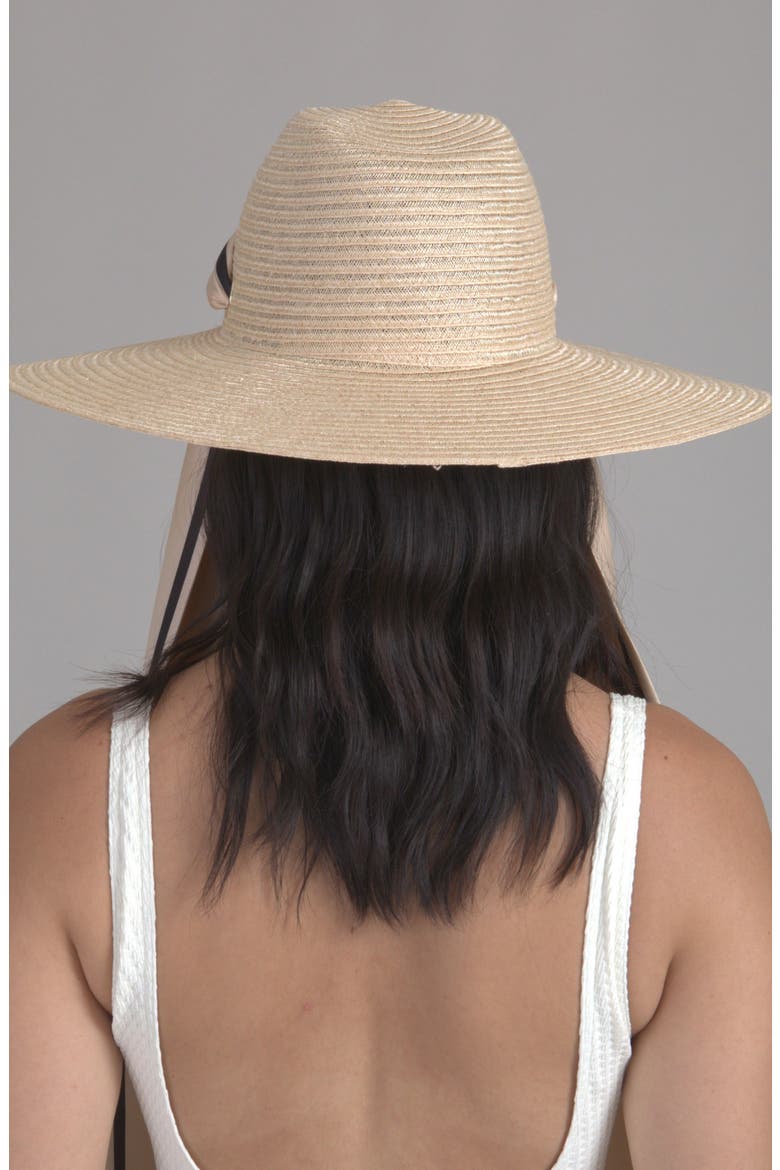 Cassidy UPF 25+ Packable Wide Brim Fedora, Alternate, color, NATURAL