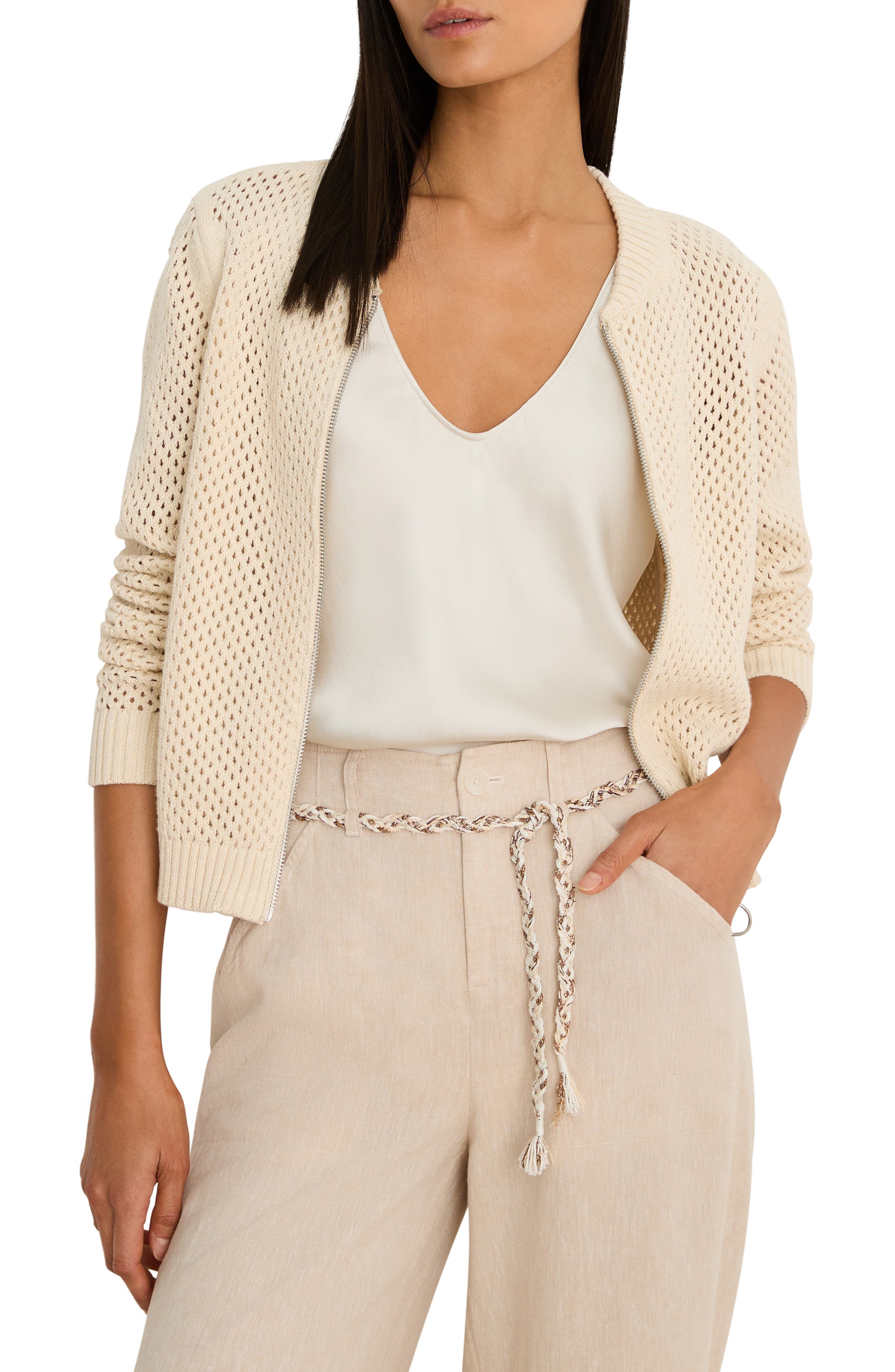 Zip Front Knit Cardigan - image 3