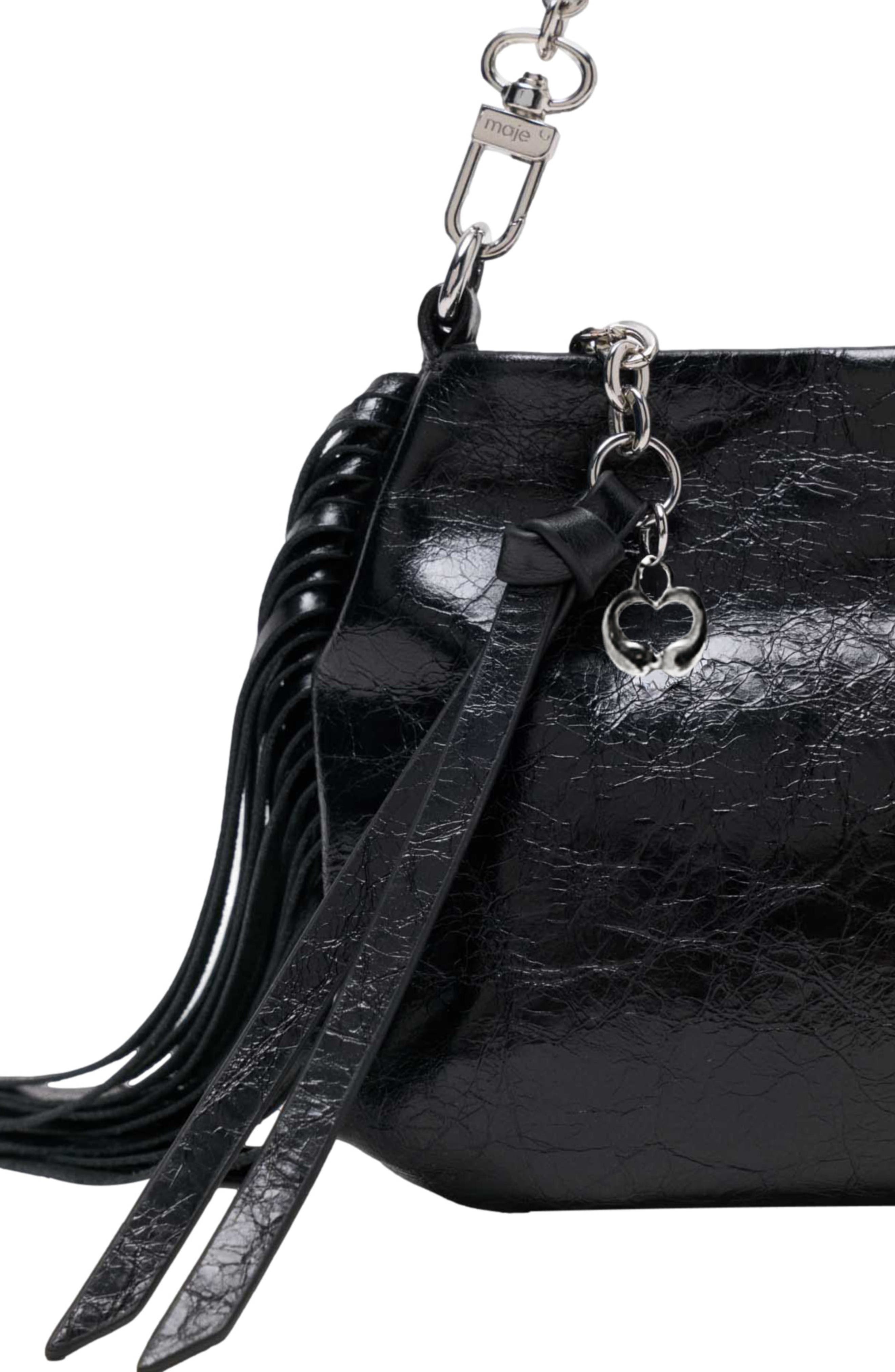 Patent leather Miss M Pouch bag, Alternate, color, Black