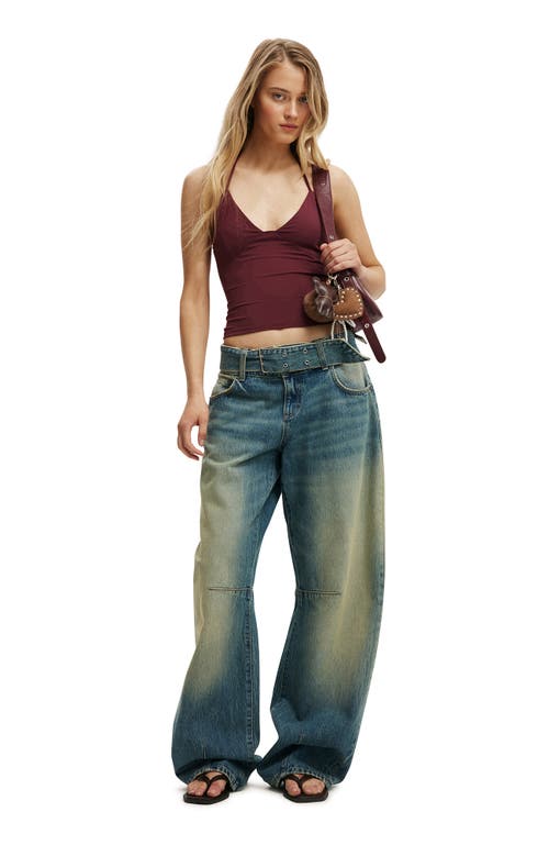 Cotton On Curvy Barrel Jean In Blue