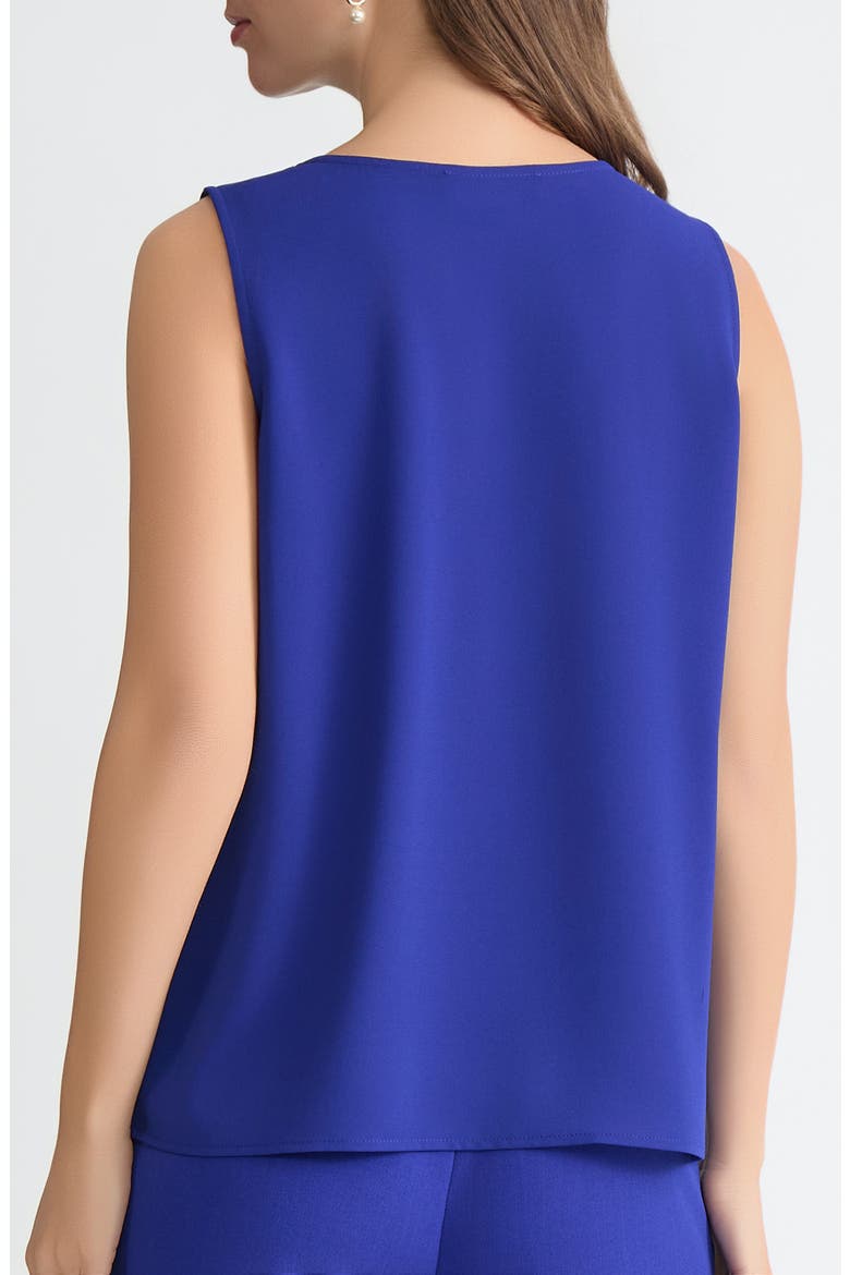 Pleat Neck Sleeveless Top, Alternate, color, ROYAL SIGNATURE
