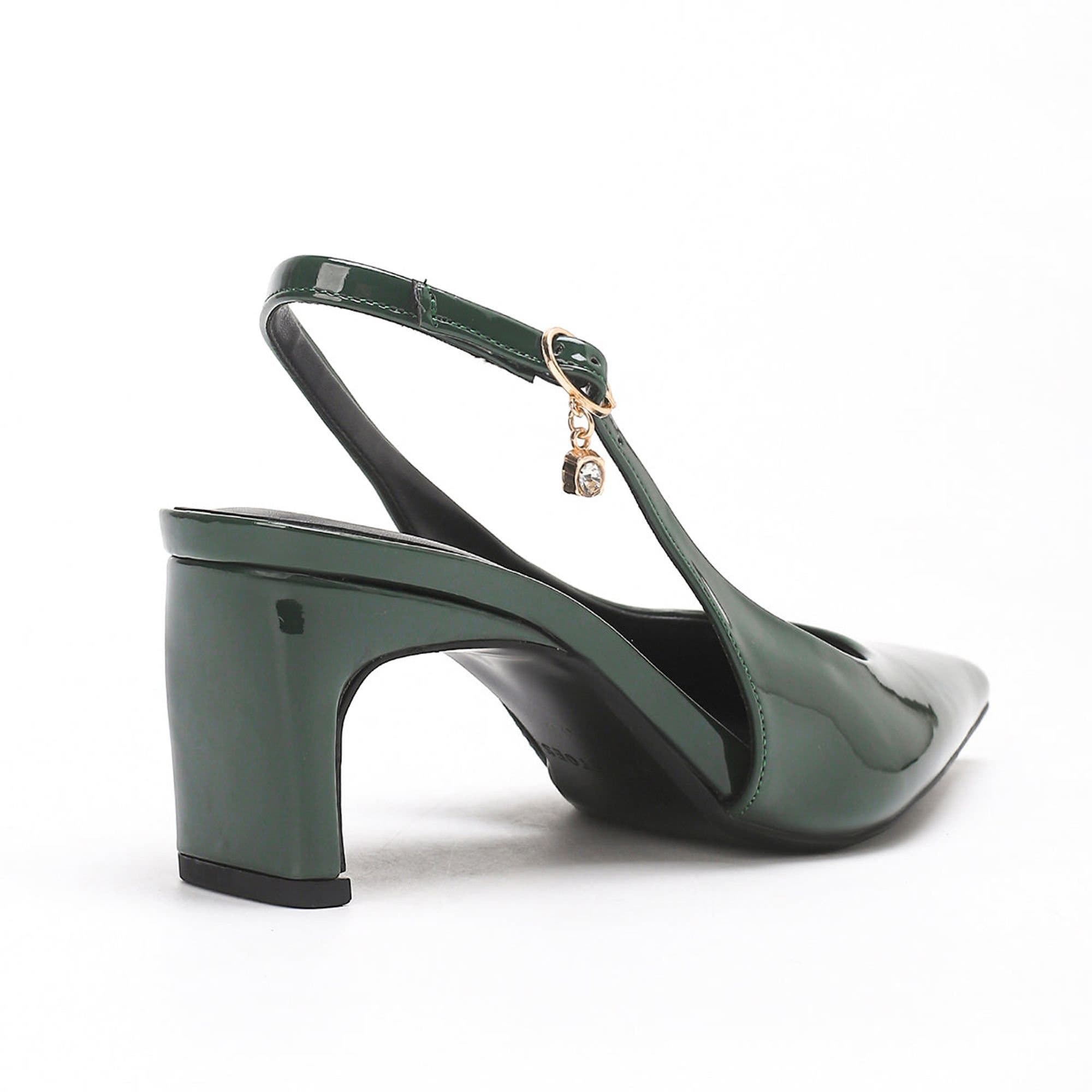 Emma Heels, Alternate, color, Dark Green