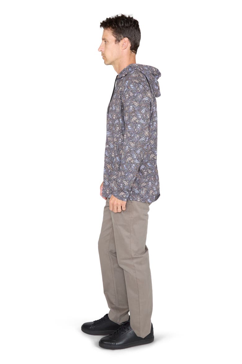 Horatio Jersey Lightweight Hoodie, Alternate, color, Madrid Paisley Smoke