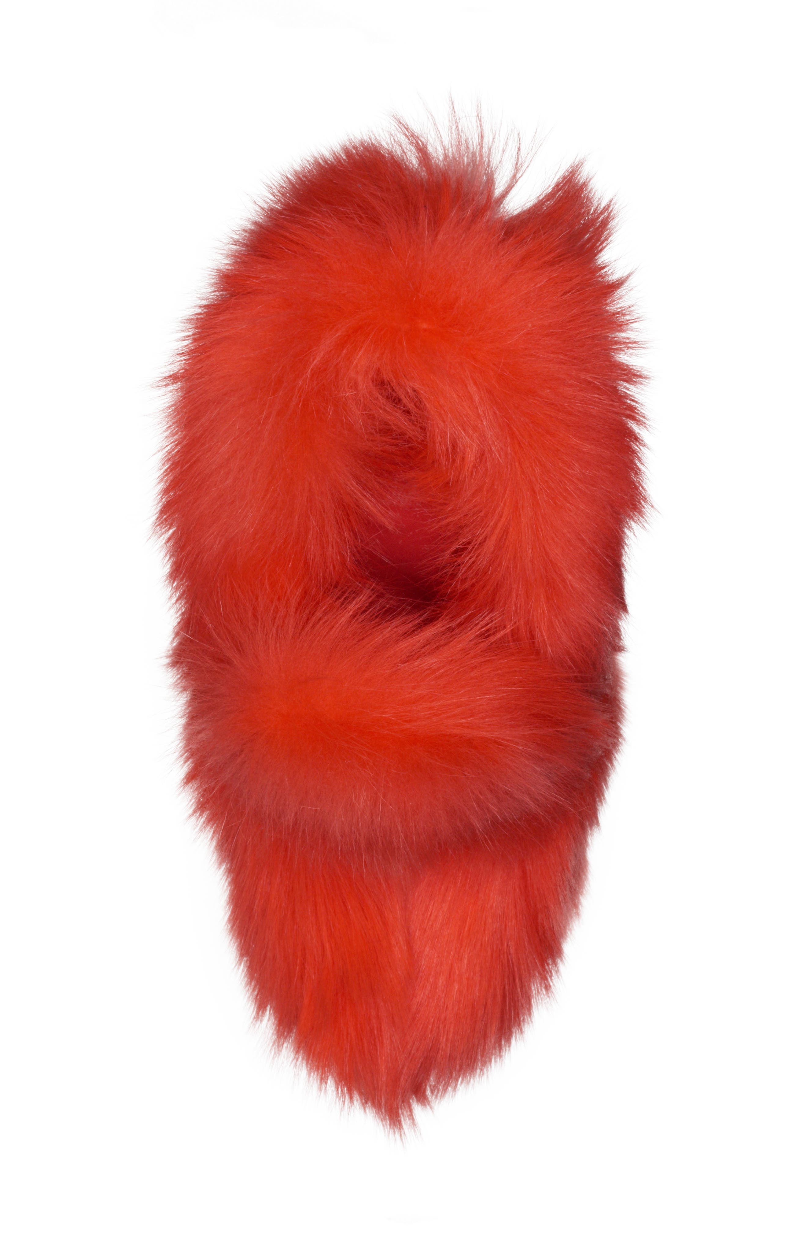 Bottega Veneta Show Genuine Shearling Wedge Pump, Alternate, color, 