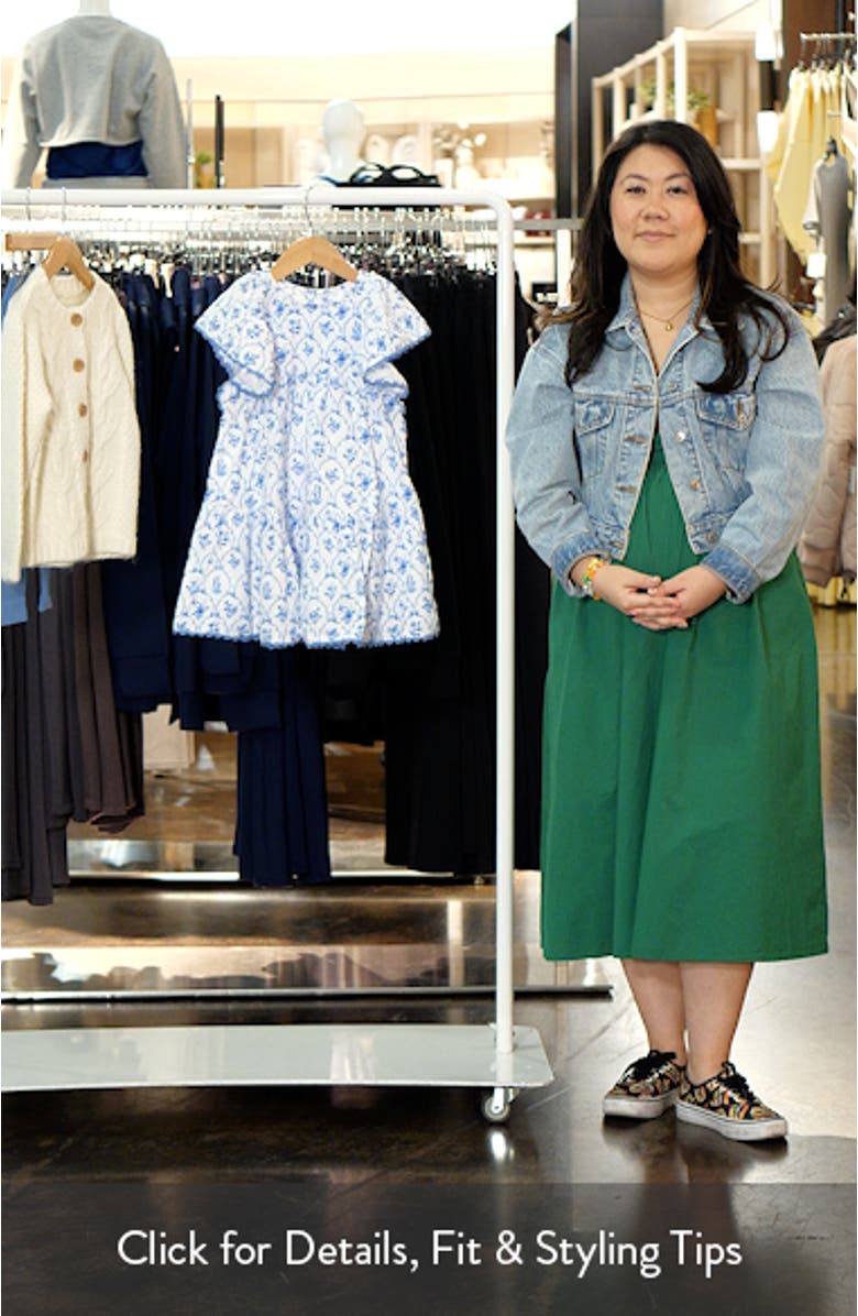 Kids' Floral Frill Babydoll Dress, sales video thumbnail