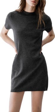 MANGO Nekanu Crewneck Fine Knit Minidress