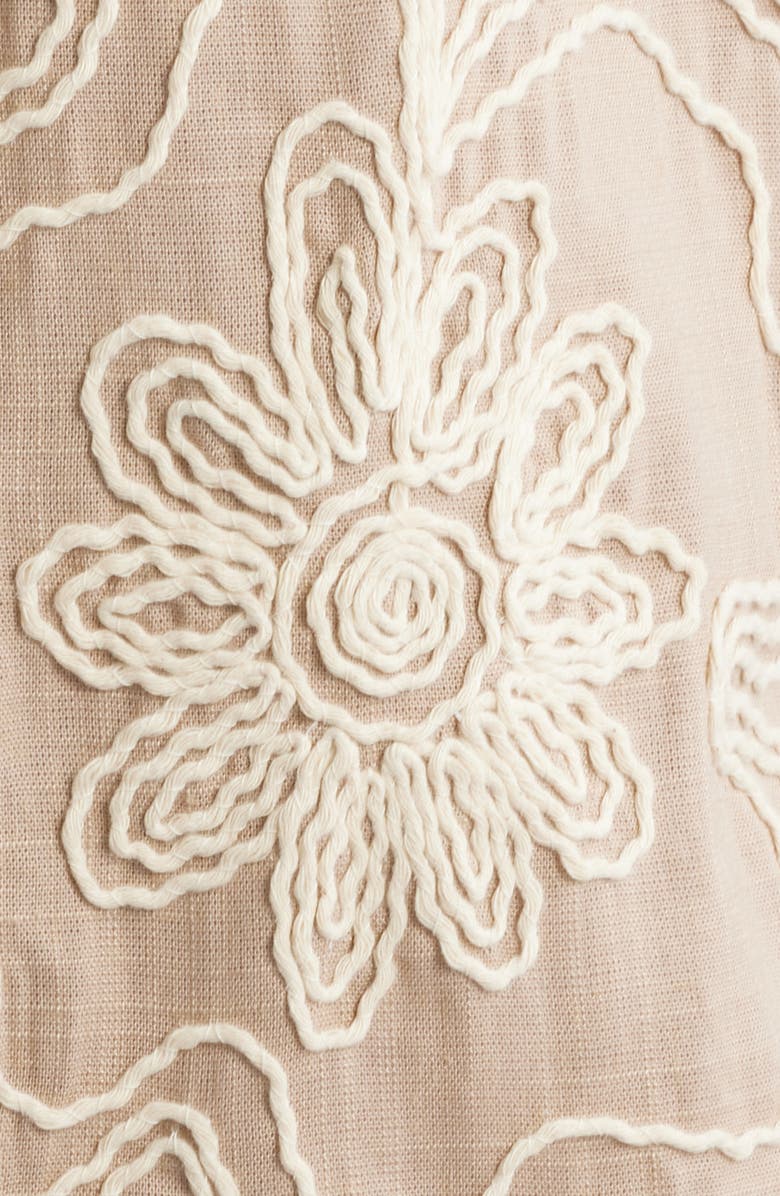 KROST Havana Floral Embroidered Short Sleeve Button-Up Shirt, Alternate, color, 